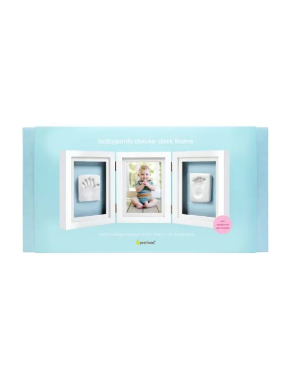 Babyprints Deluxe - triplakehys käden- ja jalanjäljelle + valokuvalle, valkoinen