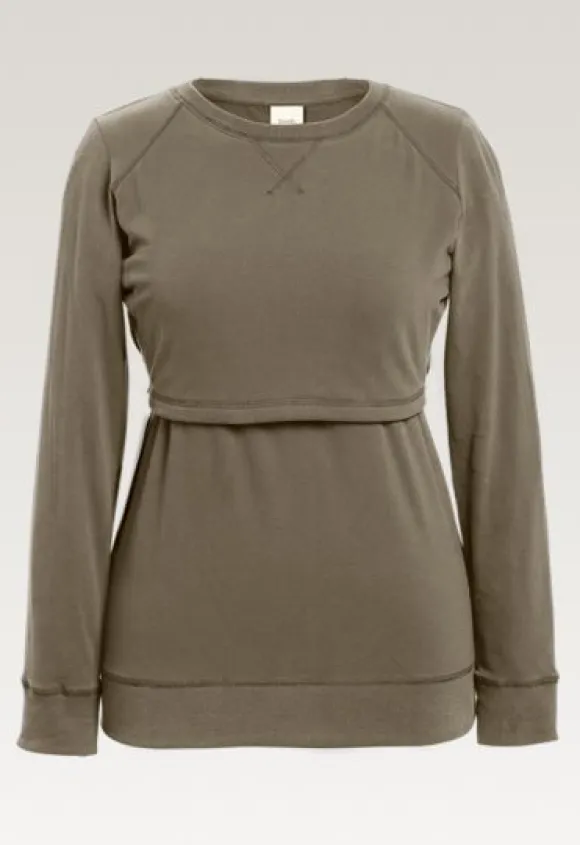 Boob Design - imetyscollege B-Warmer Sweatshirt Olive leaf