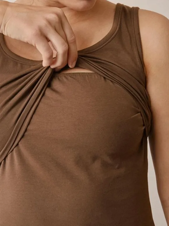 Boob Design - imetystoppi Classic Tank Top Hazelnut