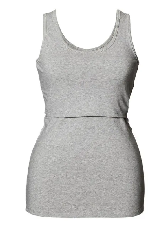 Boob Design - imetystoppi Classic Tank Top Grey melange