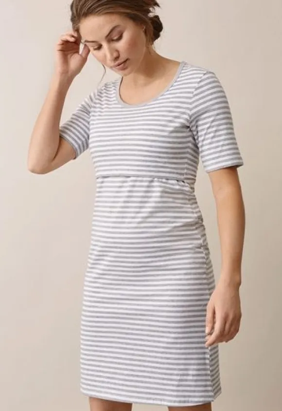 Boob - äitiys- ja imetysyömekko - White grey