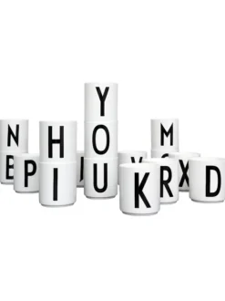 Design Letters - Arne Jacobsen kirjainmuki A-Z, valkoinen