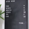 Design Letters - Letter Board A4, musta