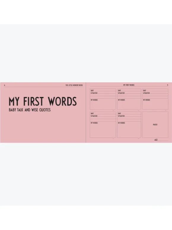 Design Letters Memorybook vauvakirja (rosa)