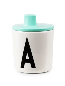 Design Letters nokka / kansi mukiin - turquoise