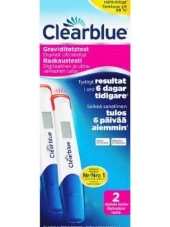 Digital Ultra Early Raskaustesti Clearblue - 2 kpl