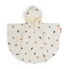 Done By Deer - luomupuuvillainen poncho pyyhe lapselle - Sea friends Beige
