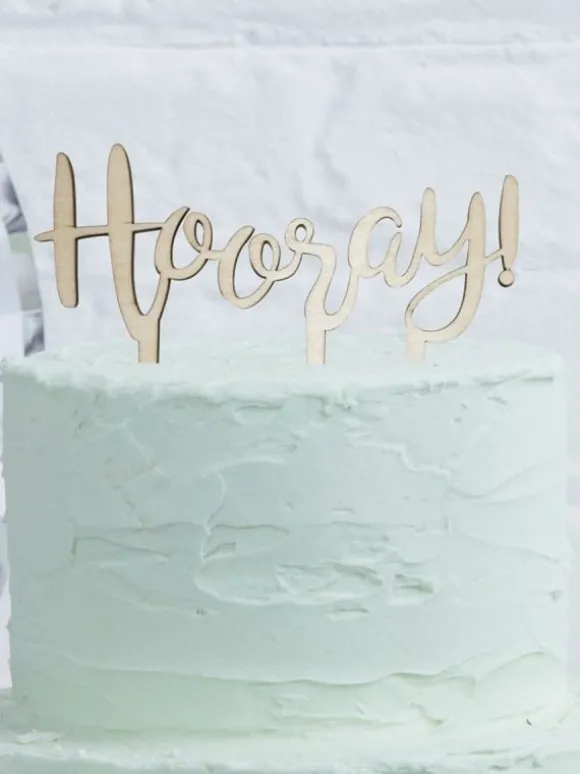 Hooray! puinen kakunkoriste