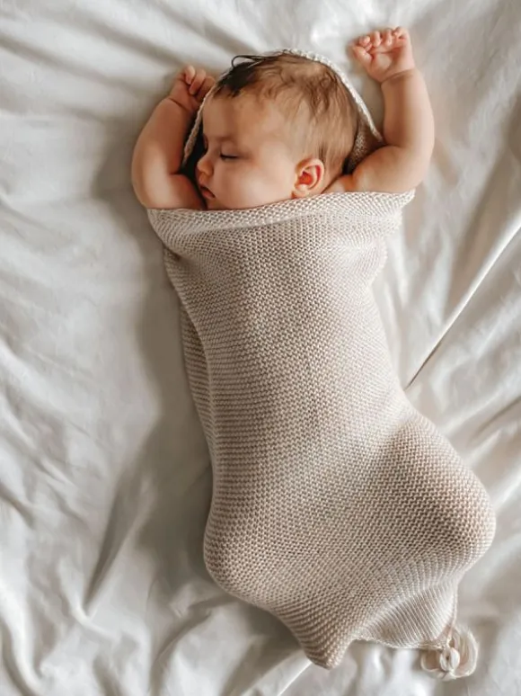 ILADO Baby Cocoon toukkapussi vauvalle, linen