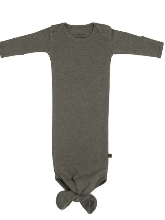 Knotted gown yöpuku vastasyntyneelle, khaki