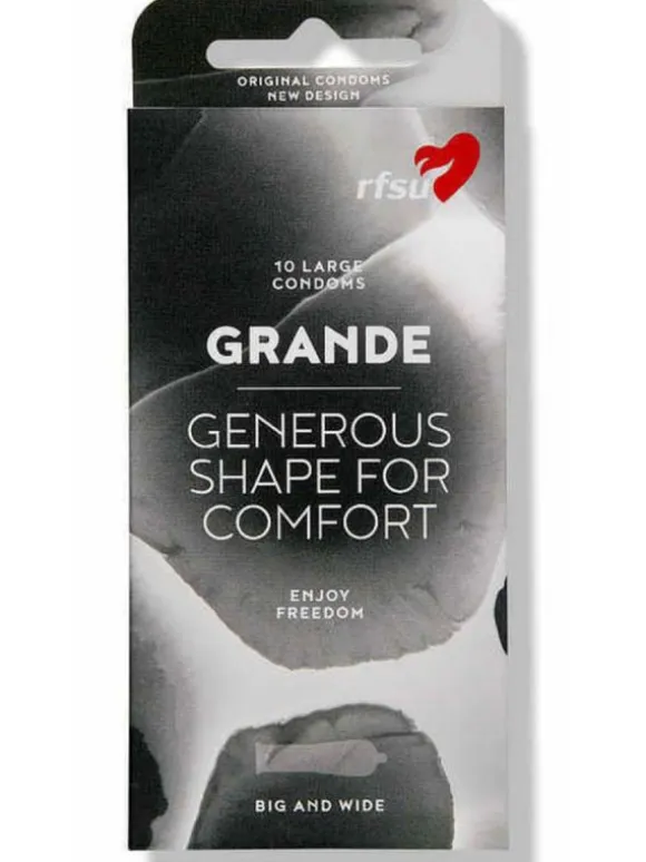 Kondomi Grande 10 kpl, tilavampi malli