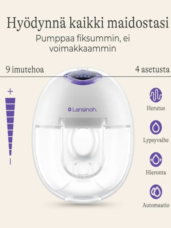 Lansinoh puettava rintapumppu Single