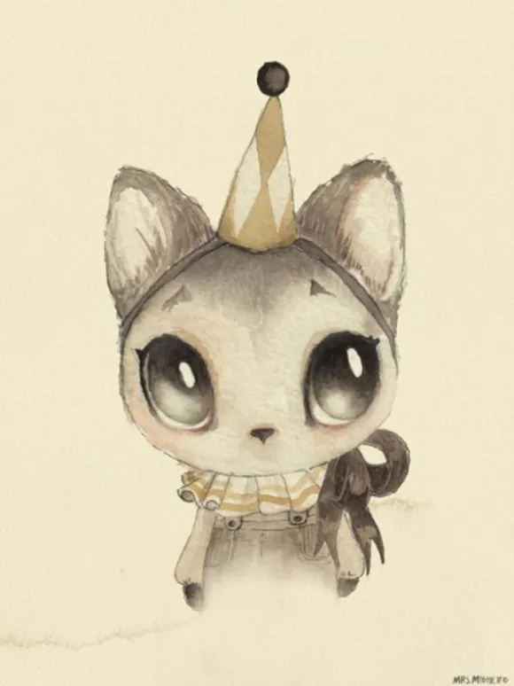 Mrs Mighetto - Dear Meow juliste 30x40