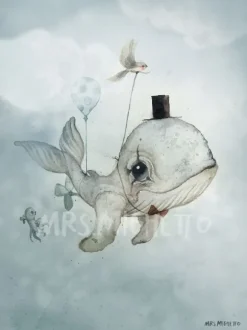 Mrs Mighetto DEAR WHALIE 50x70