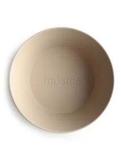 Mushie pyöreä kulho 2-pack, vanilla