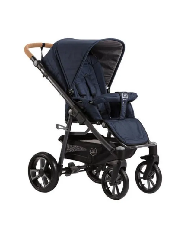 Naturkind Lux Evo yhdistelmävaunut Solight Ecco renkailla, Kornblume