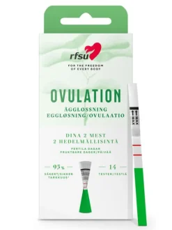 Ovulaatiotesti RFSU 14kpl– Tunnistaa 2 hedelmällisintä päivää