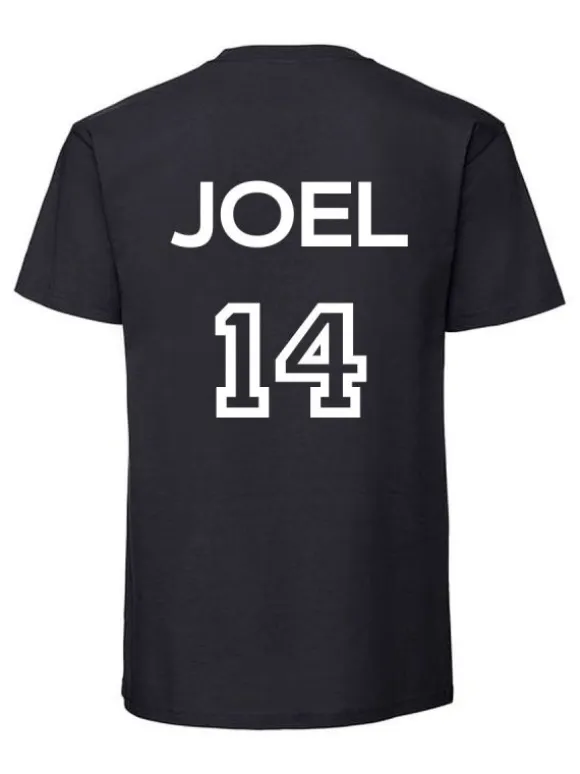Pelipaita vanhemmalle omalla tekstillä, S-5XL musta