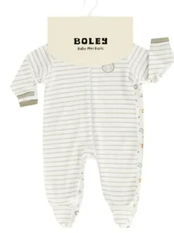 Pitkähihainen vauvan haalari 2-PACK, hiekka | BOLEY