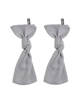 Puuvillaharso 2-PACK (silver grey) | BABY´S ONLY