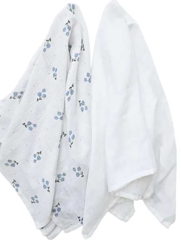 Puuvillainen harsoliina 2kpl 70x70 cm – Bluebell