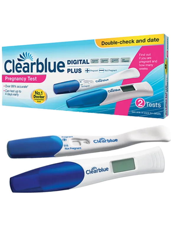 Raskaustestit Clearblue Double-Check and Date