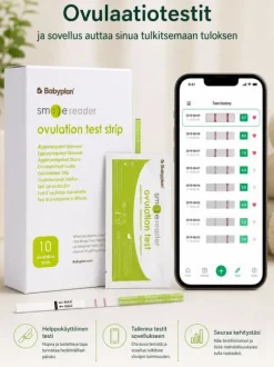 Smile Reader Ovulaatiotesti 10 kpl + Sovellus