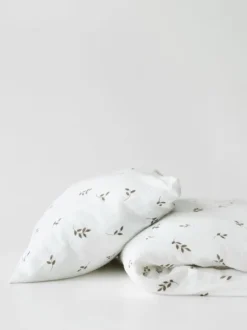 Vauvan harso pussilakanasetti 85x125cm - Cream Leaves