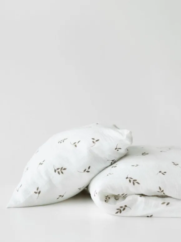 Vauvan harso pussilakanasetti 85x125cm - Cream Leaves