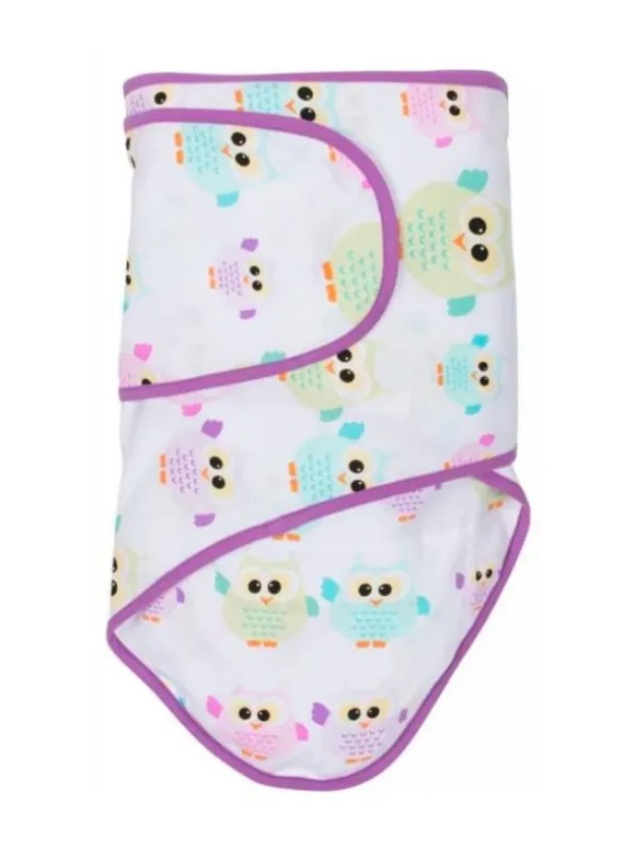 Vauvan kapalo, pöllöt, violetti reuna | MIRACLE BLANKET