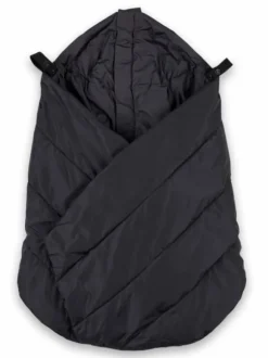 Voksi Carrier Cover – Kantorepun lämmin tuulisuoja vauvalle, Black
