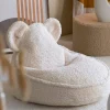 Wigiwama - Lasten säkkituoli Teddy Cream White Bear